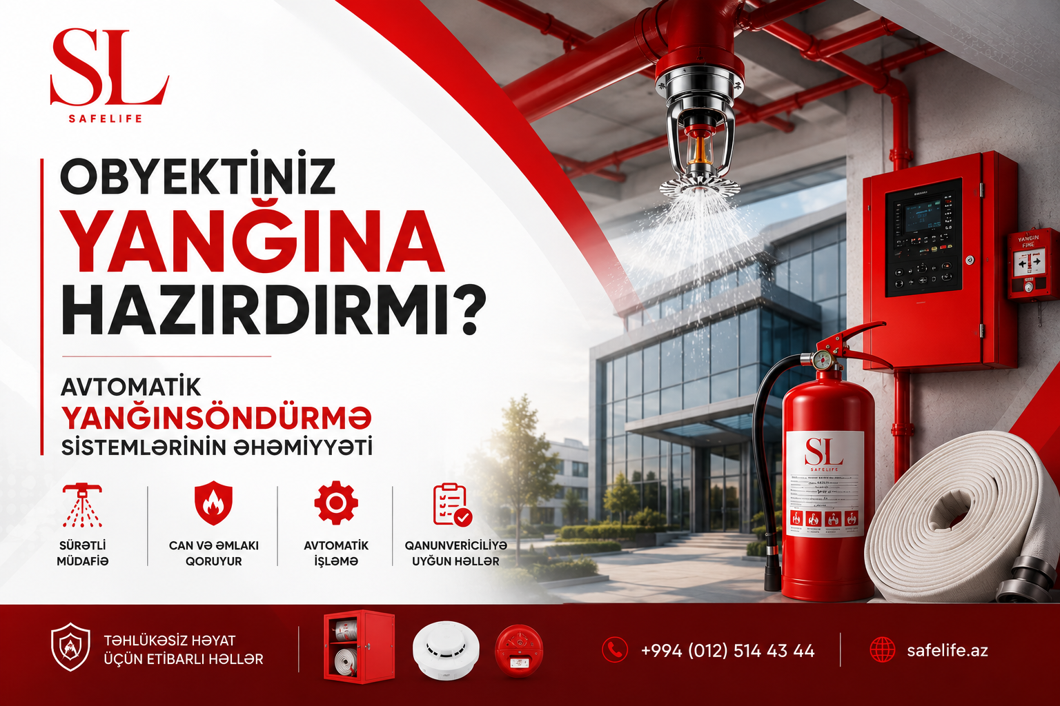 Obyektiniz Yanğına Hazırdırmı? Avtomatik Yanğınsöndürmə Sistemlərinin Əhəmiyyəti - blog image
