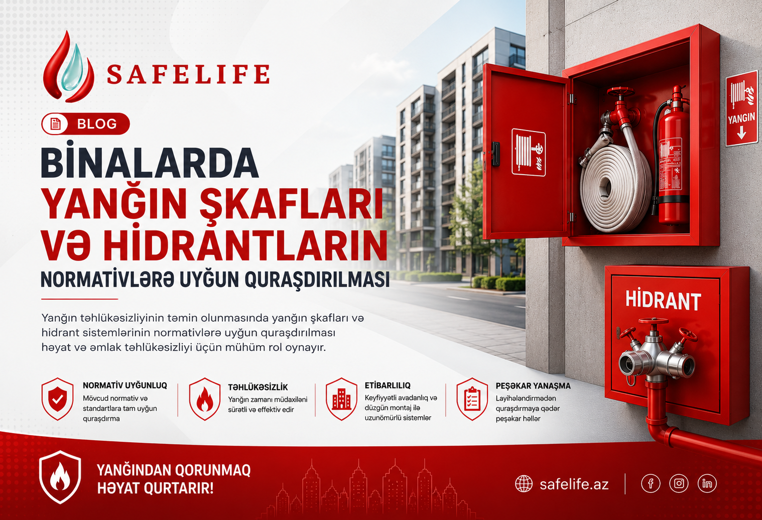 Binalarda yanğın şkafları və hidrantların normativlərə uyğun quraşdırılması - blog image