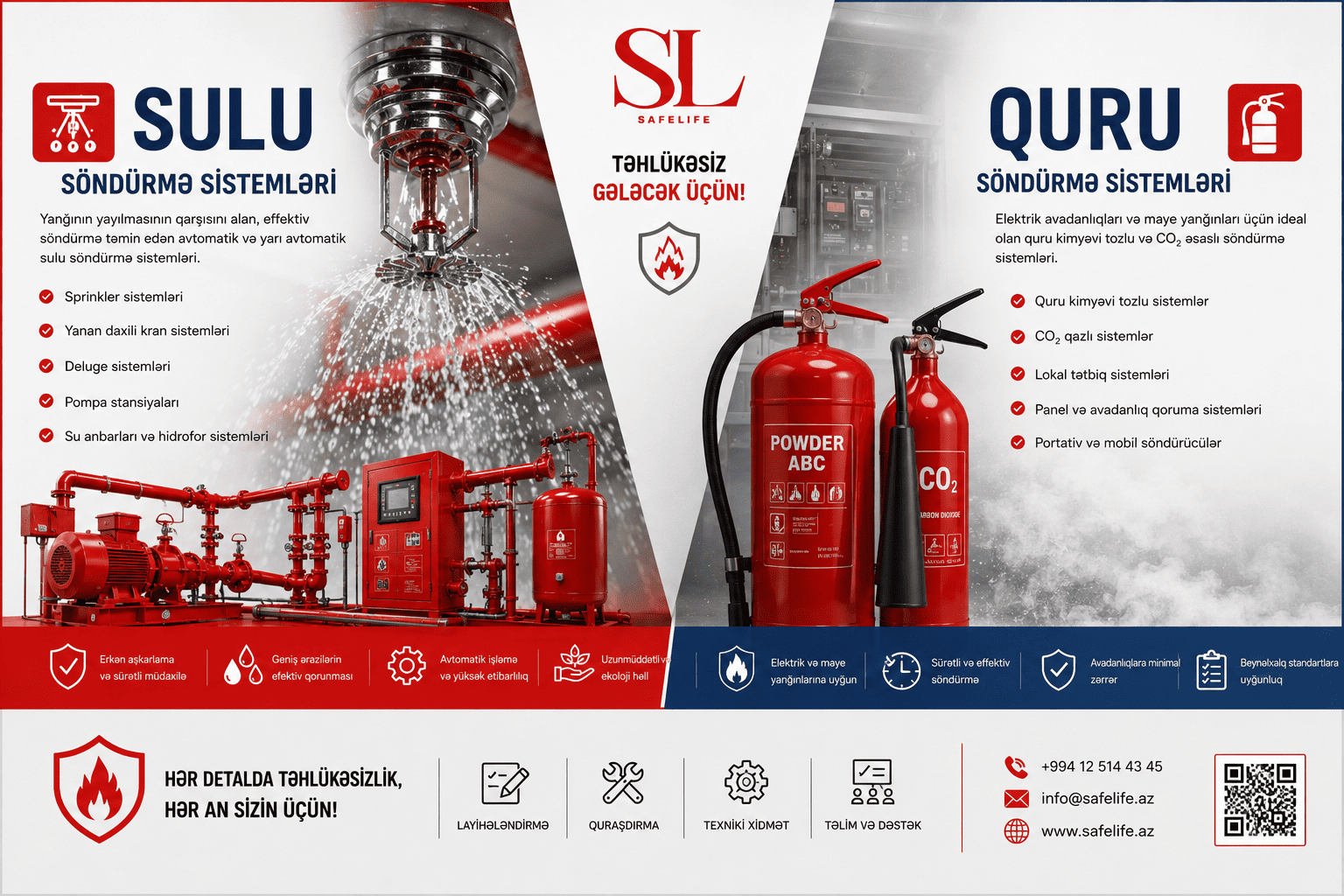 Sulu və Quru Yanğın Söndürmə Sistemləri: Hansı Daha Effektivdir? - blog image