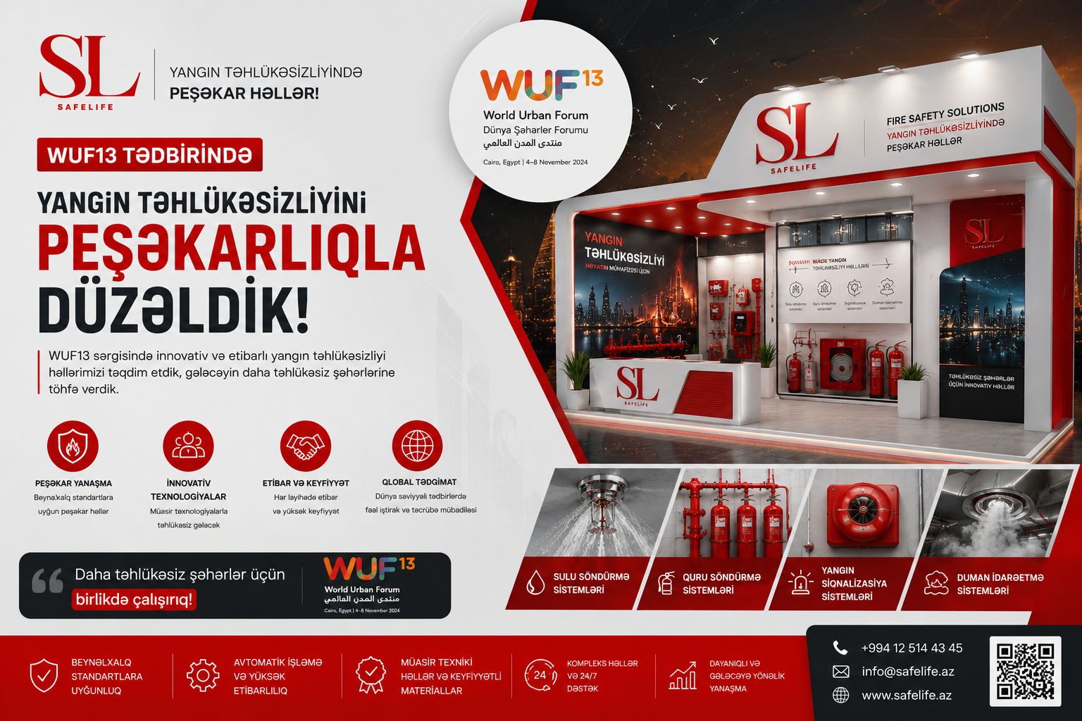 WUF13-də "Safe Life" İmzası: Beynəlxalq Forumun Yanğın Təhlükəsizliyi Bizə Əmanət Edildi! - blog image